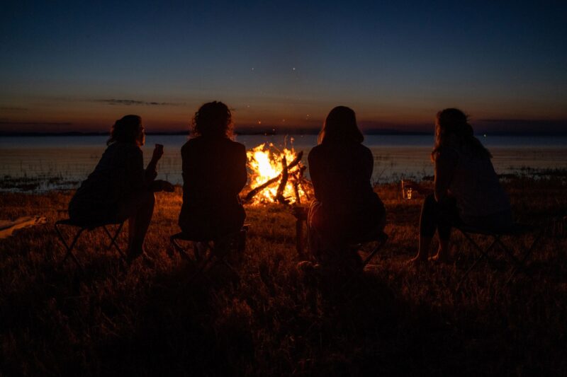 Bonfire on Lake Kariba shoreline from Bumi Hills Safari Lodge, Lake Kariba, courtesy African BushCamps